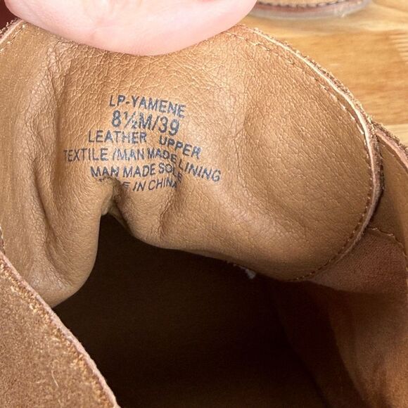 Lucky Brand Tan Suede Wedge Booties - Picture 7 of 7